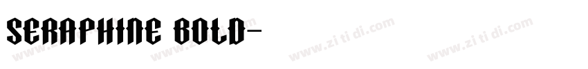 Seraphine Bold字体转换